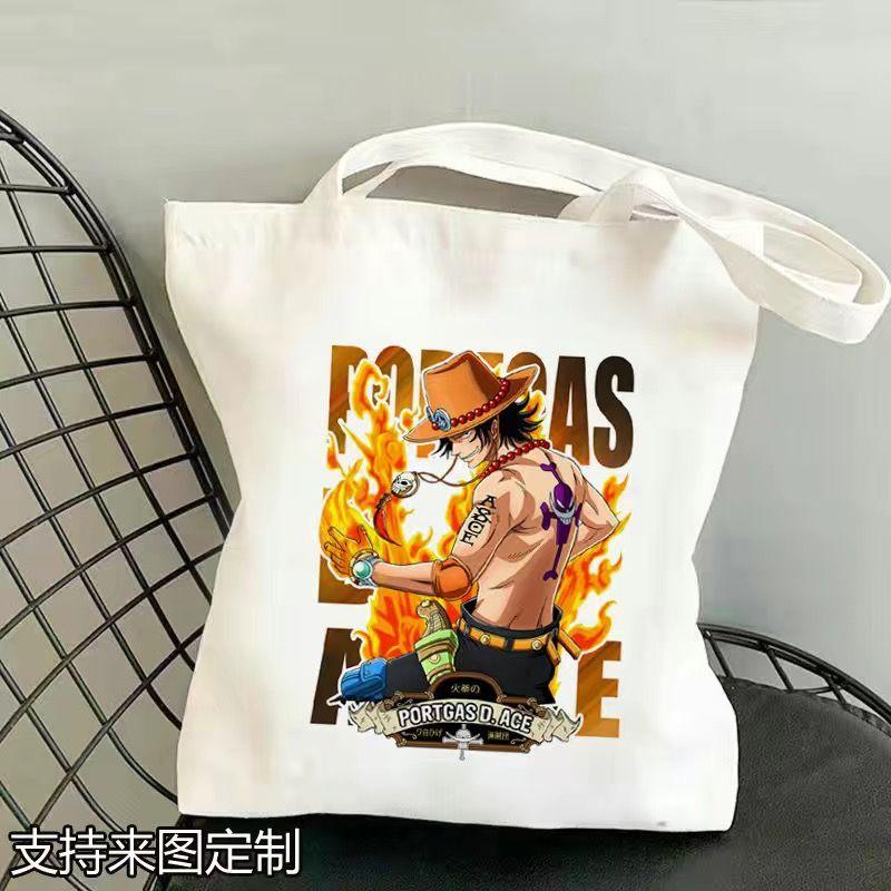 Japan cartoon comics One Piece Student Canvas Bag Large Capacity Study Bag Anime-Style Shoulder Bag 0029