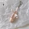 Vibrant Color Mini Satin Ballet Shoes Keychain Delicate Ribbon Bows Fashion Backpack Pendant for Dance Enthusiasts Holiday Gift