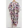 Cotton Women Summer Hippie Sleepwear Floral Print White Long Maxi Caftan Dress CKFTN-SCRN-FULL-BUYIT-084