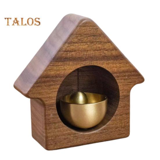 

Деревянный дом латунный колокольчик для владельцев магазинов громкий звук входной дверной звонок ветряная музыка магнитный дверной звонок для открытия двери домашний офис магазин вход украшение B