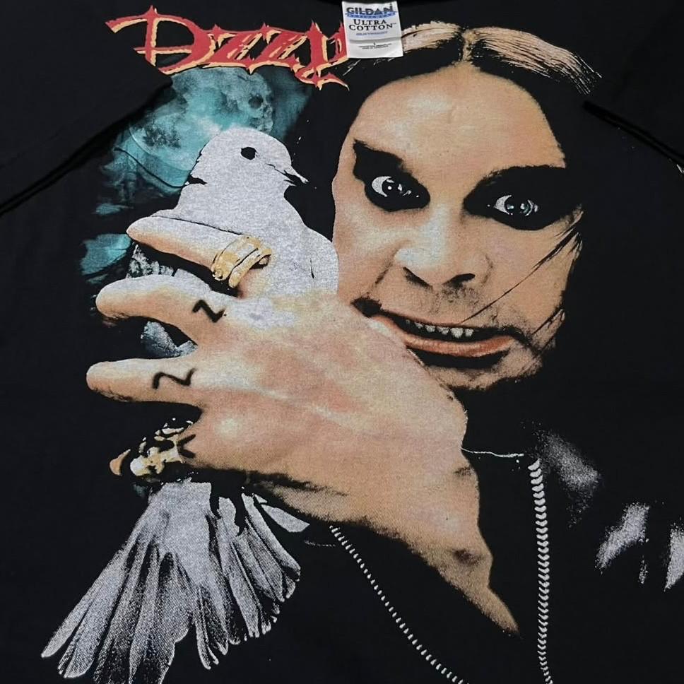 

Винтажный Y2K тур Оззи Осборна Revenge Of The Dove Biting 2002 (L) Футболка РЕПРИНТ 2XL