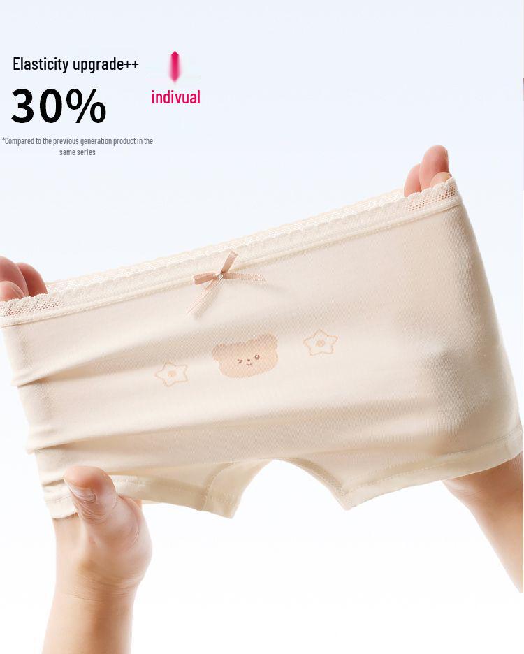 Girls' Growth Underwear: Soft 4-Corner, No-Pinch, Flat-Legged, Antibacterial 10A Baby Pants