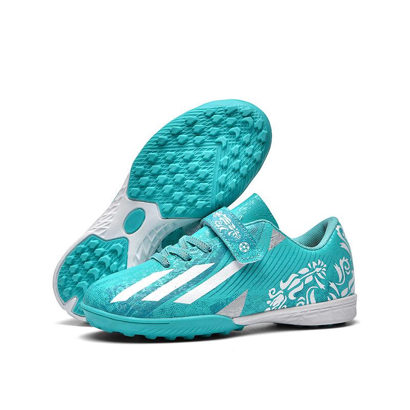 Velcro children's football shoes boys and girls primary school students broken nail sneakers artificial grass game training shoes