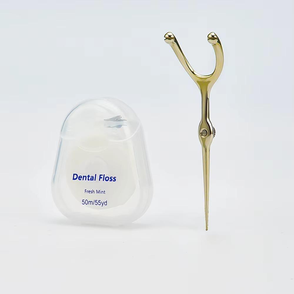 Reusable Toothpicks Set Stainless Steel Oral Cleaning Tools New Floss Teeth Cleaner