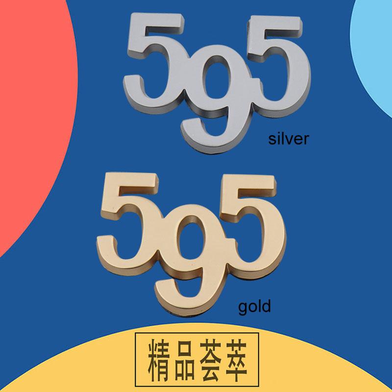 3D Premium 595 for 124 125 130 131 Punto 500 600 Abarth Italy Car Fender Trunk Rear Bonnet Decal Emblem Badge Sticker Accessories