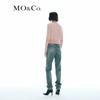 MO&Co. NOIR High-Waist Distressed Denim Jeans