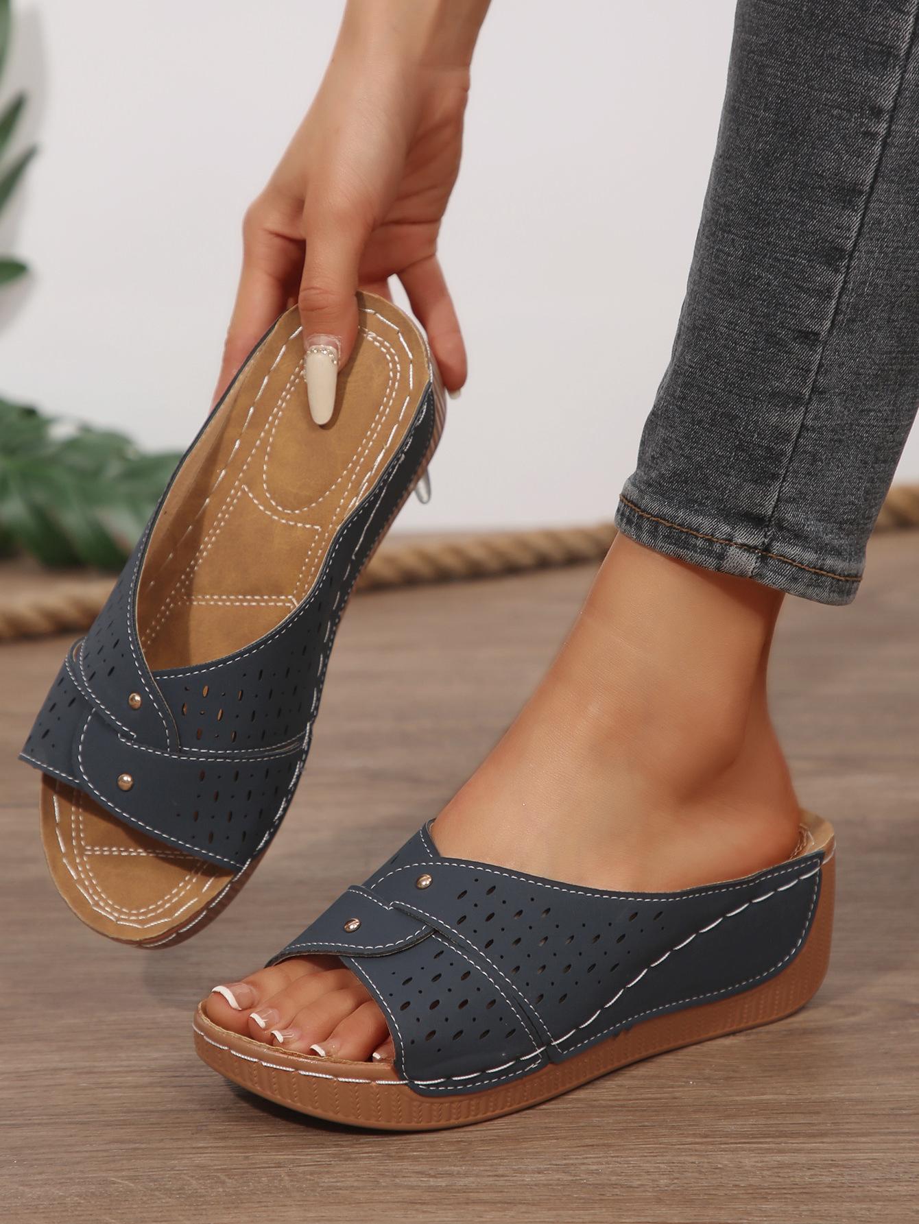 

Fashion Shoes for Women Summer Fashion Platform Wedges Comfortable Plus Size 36-43 Wedges Non-slip Sandalias De Mujer Women Sandals 43