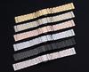 Stainless Steel Seven-Bead Watch Strap for Tissot T41, Elbow 12-24mm