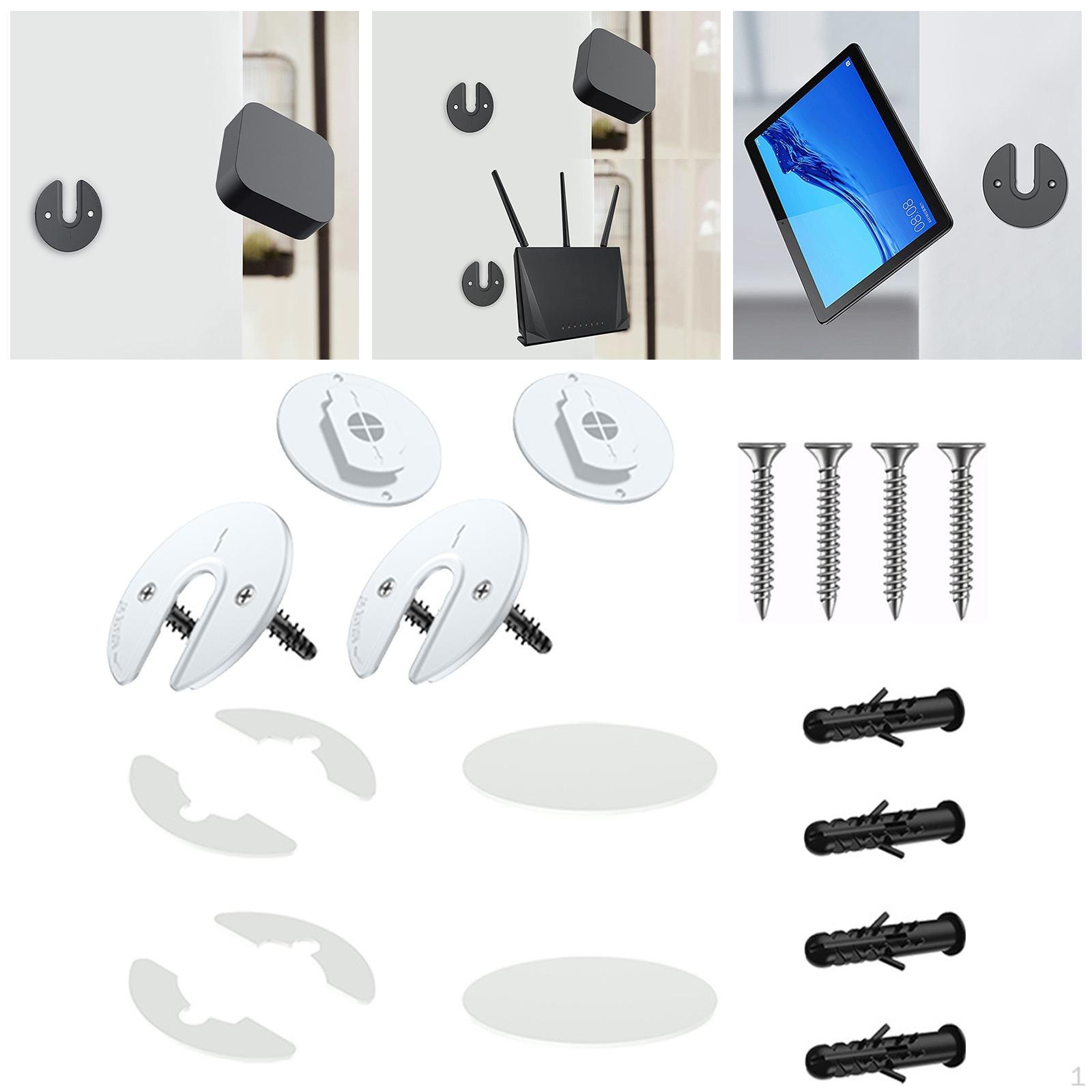 Tablet Bracket Universal Adjustable Laptop Back Storage 90 Degrees Rotatable Holder White