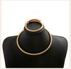 Punk Round Snake Choker Torques Necklace for Women, Adjustable Gothic Hip Hop Chain Collar Cuffs Party Gift Jewelry