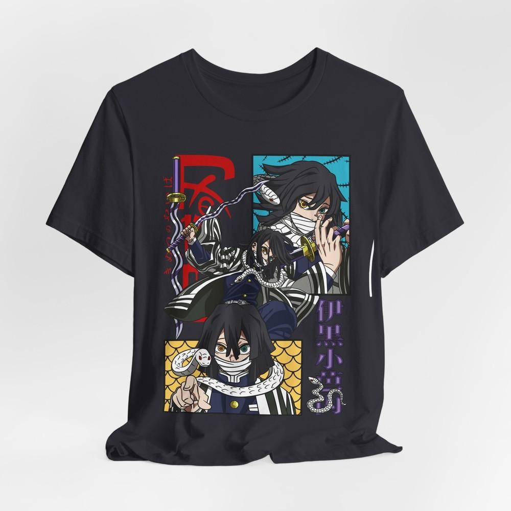 Obanai Iguro Anime Graphic Tee Demon Slayer Shirt Manga Fan Gift Japanese S