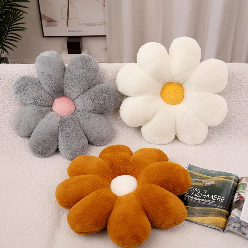 Flower Seat Cushion Six Colors Optional Plush Material Home Sofa Pillow Cushion Wind Hug