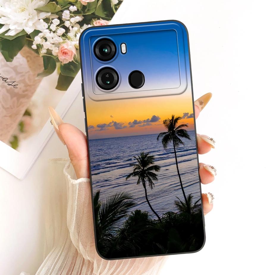 For Itel P40 Plus Case P683L Luxury Candy Painted Cover Soft TPU Matte Phone Case For Itel P40 P 40 ItelP40 P40+ Back Cover Bags