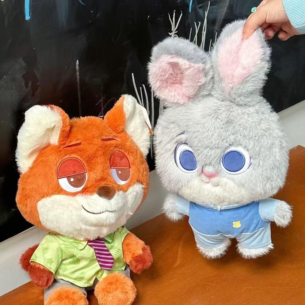 Zootopia Nick Wilde & Judy Hopps Figurine Plush Toys - Festival Gift for Boys & Girls