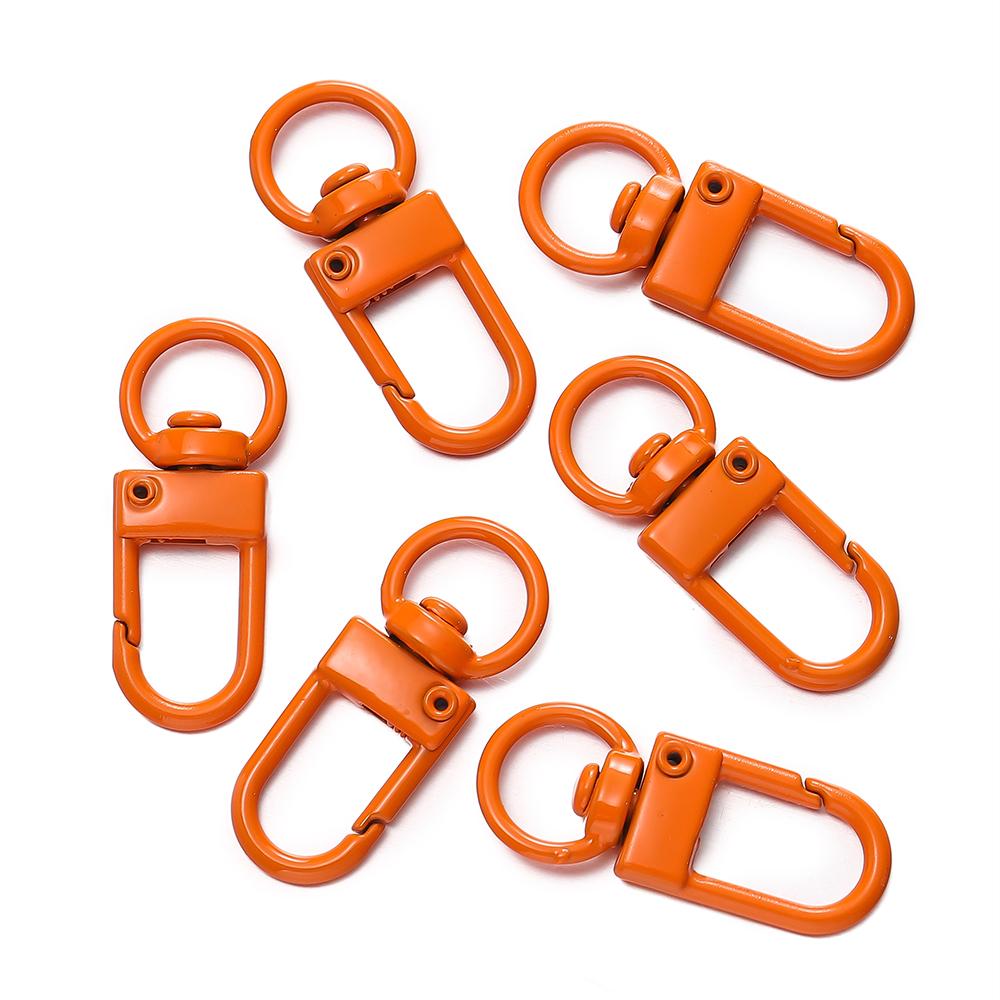 10pcs/Lot High Quality Colorful Alloy Snap Lobster Clasp Hooks Keychain Findings for DIY Key Chain Necklace Bracelet Supplies