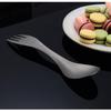 Titanium Alloy Outdoor Portable Multi-Function Fork Spoon Camping Dual-Purpose Spoon Suitable For Hiking Picnic Travel