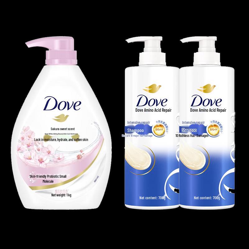 Набор геля для душа и шампуня Dove Цветок вишни & Интенсивное восстановление