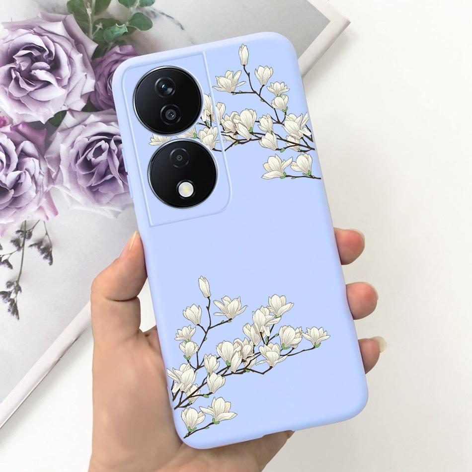 Cool Fashion Moon Printed Case For Honor X7b Candy Color Soft Silicon TPU Shockproof Phone Cases For HonorX7b X 7B 4G CLK-LX2