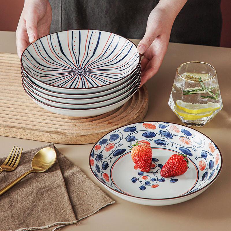 Ruhan Floral Bone China Dinner Plates