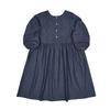 Kusguru Japan Dress Dark Size M Women's KOP505-88 Blue,