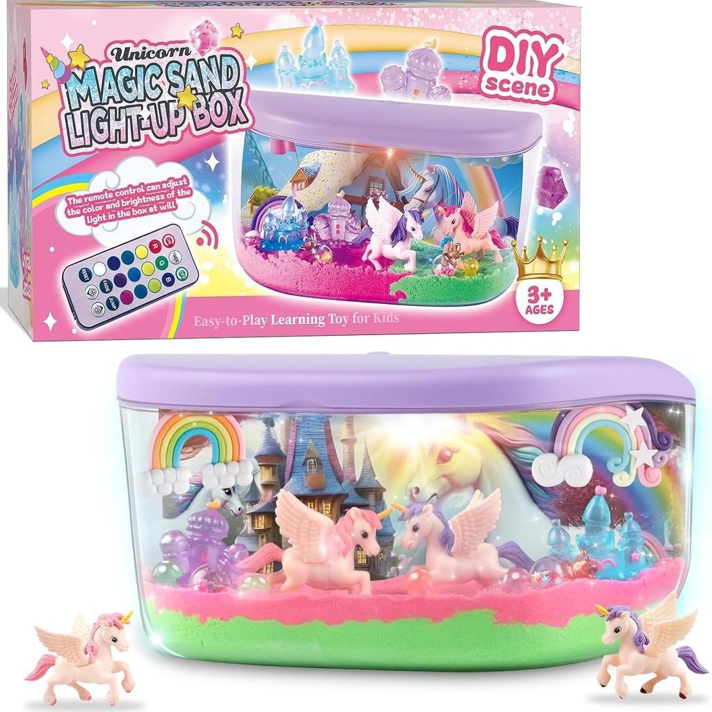 Unicorn Diy Light Container With Led Nightlight For Kid Room Decor And Educational Fun