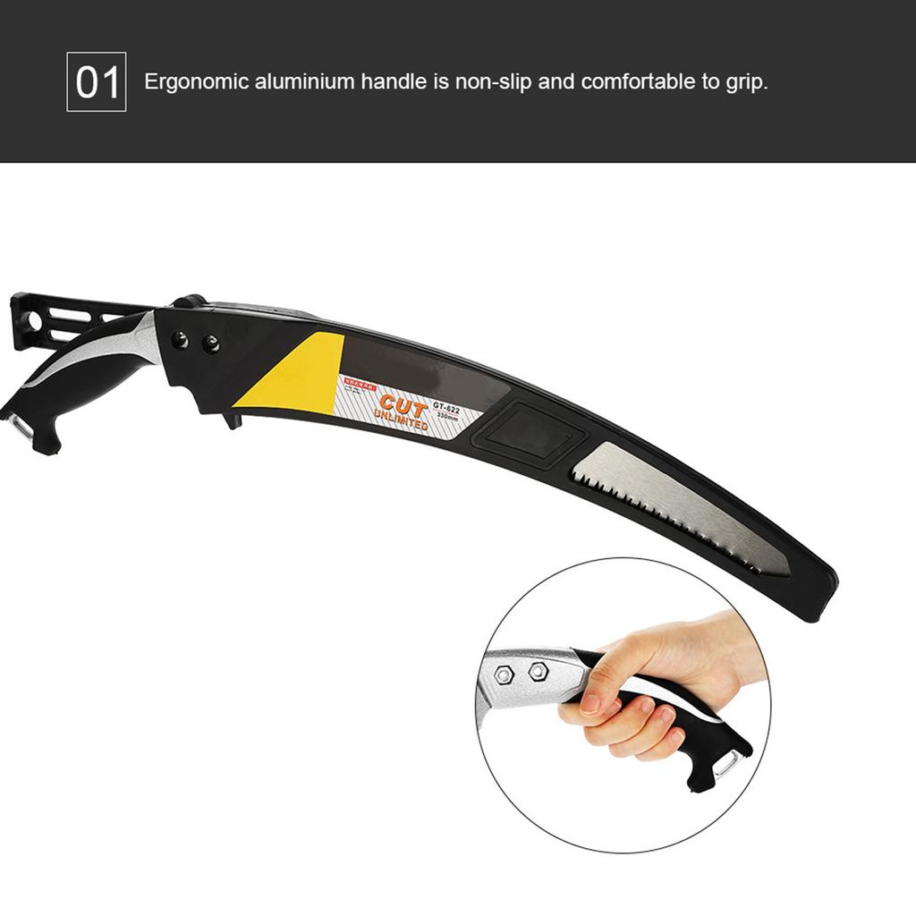 330mm Practical Portable Hand Curved Saw Landscape Gardening Orchard Pruning Cutting Tool
