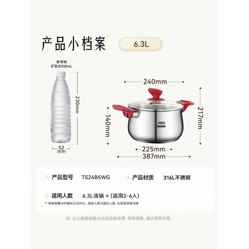 ASD 316L Stainless Steel Multi-Purpose Pot