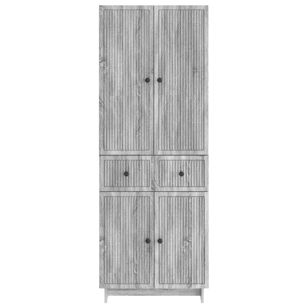 Cabinet Set 2 pcs 66 x 34.5 x 90 cm Engineered Wood