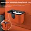 Durable Hanging Car Trash Can Waterproof Space Saving Vehicle Garbage Bin Portable Universal Car Backseat Storage Box Sundries