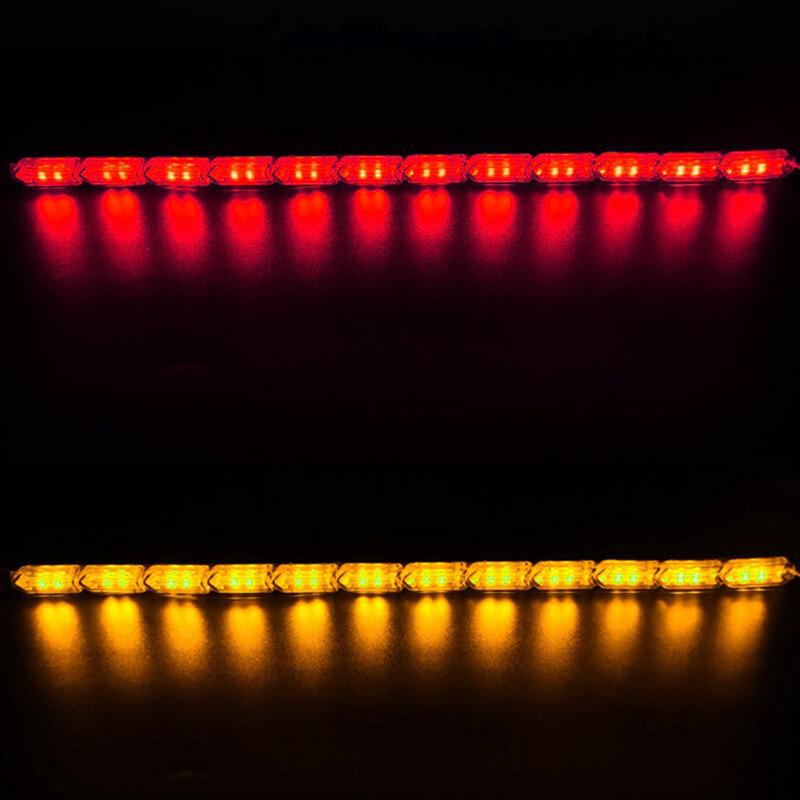 

1 пара светодиодных лент для автомобиля, динамические ДХО, светодиодные дневные ходовые огни, последовательный гибкий светодиодный указатель поворота для автомобильного света 16LED 50CM