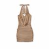 European & American Spicy Girl Mesh Halter Bodycon Mini Dress
