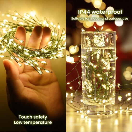 Dailyart 6feet 120 LED Starry Lights, Battery Operated Fairy String Lights
