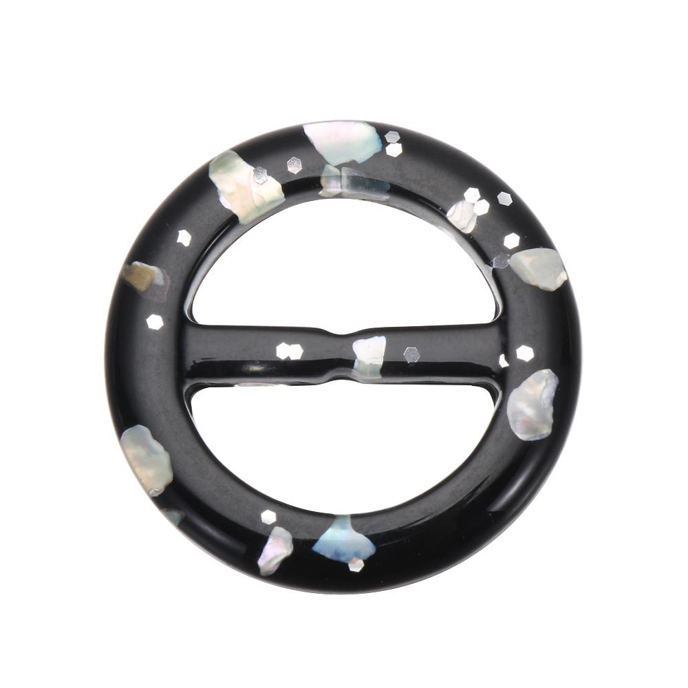 Round Round Belt Buckle Fashion Ladies Silk Buckle Scarf Clips Ring T-shirt Clips Shirt Button Coat Waist Button Clothing Decor