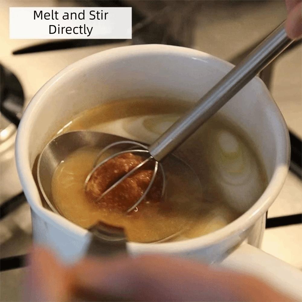Stainless Steel Baking Whisk Double Head Miso Muddler Kitchen Whisk Egg Beater  Pastry Making