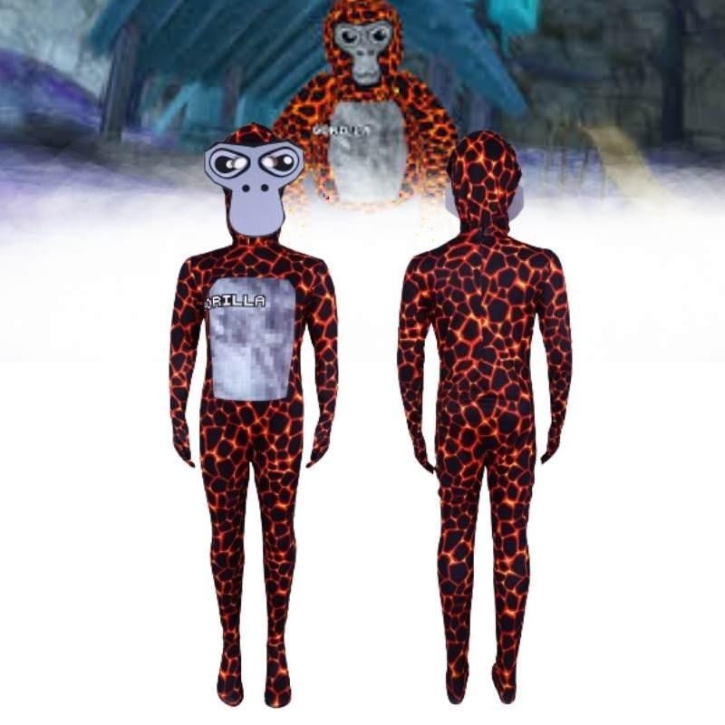 Gorilla Tag Game Cosplay Lava Gorilla Costume Performance Suit For Stage Play