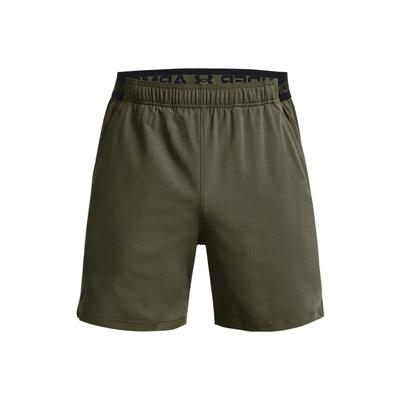 Shorts Décontractés Mi-Taille avec Logo Imprimé UA Vanish Homme Vert Olive 1373718-390