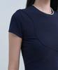 Yuseuteule Piping Slim Fit Short Sleeve T-Shirt (Navy)