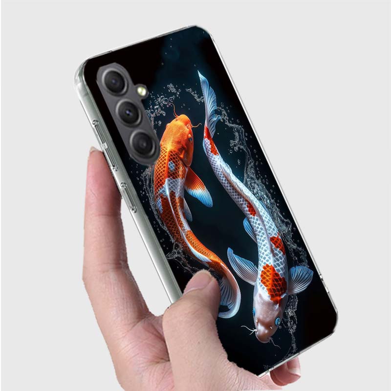 Majestic Koi Fish Phone Case for Samsung A16 A26 A36 A56 A17 A37 A57 A07 A06 A02S A03 A04S A05S Galaxy Note 20 10 A50S A71 A51 A
