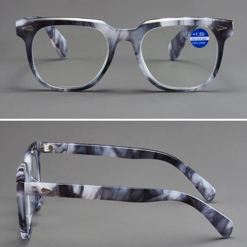 Blue Light Blocking Reading Glasses for Women Men Jelly Wrapped Flower Square Presbyopia Eyeglasses Hyperopia Diopter Eyewear