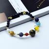 Galaxy Solar System Bracelet  Transfer Beads Eight Planets Natural Hand-Woven