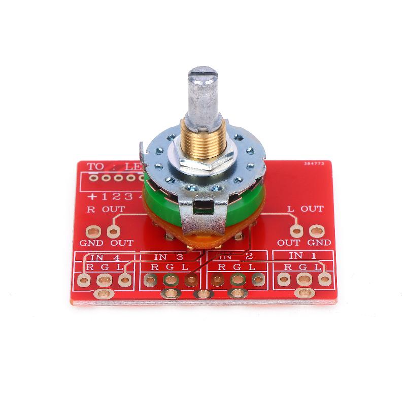 Rotary Switch 3 Pole 4 Position Signal Selection Power Amplifier Audio Signal Switch Accessories