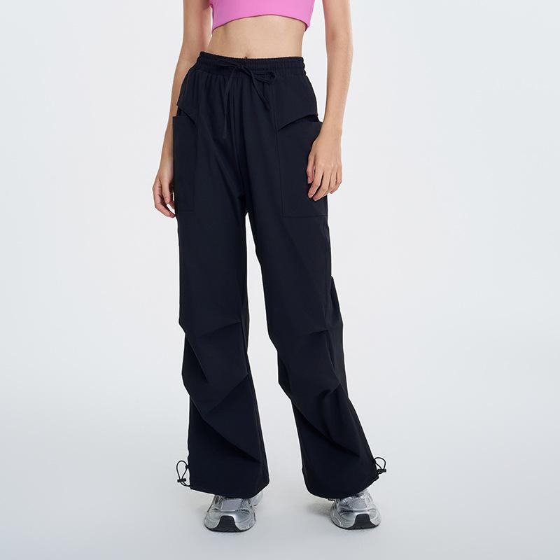 

Спортивные штаны в американском ретро-стиле, повседневные спортивные комбинезоны, женские уличные свободные беговые фитнес-походные быстросохнущие штаны парашютиста XL