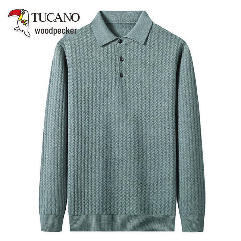 

TUCANO Men s Long-Sleeve Collared Knitted Sweater XL