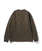 GORDON MILLER Men's Pocket Long Sleeve T-Shirt, Solid Color, Brown, Size XL, 1745161