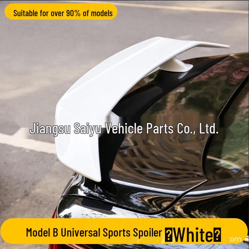 Universal No-Drill Sedan Rear Spoiler & Wind Deflector