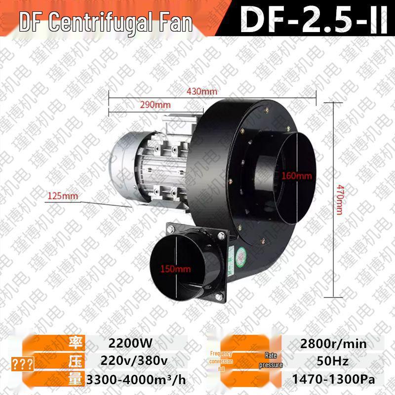 DF Multi-Blade Industrial Centrifugal Fan, 220V/380V, High-Temperature Resistant, Powerful Induced Draft Blower