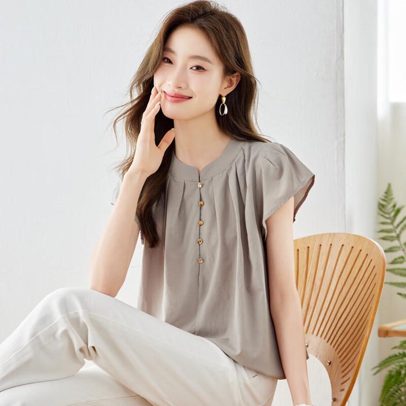 La Chapelle Women s Chiffon Fly Sleeve Blouse XL