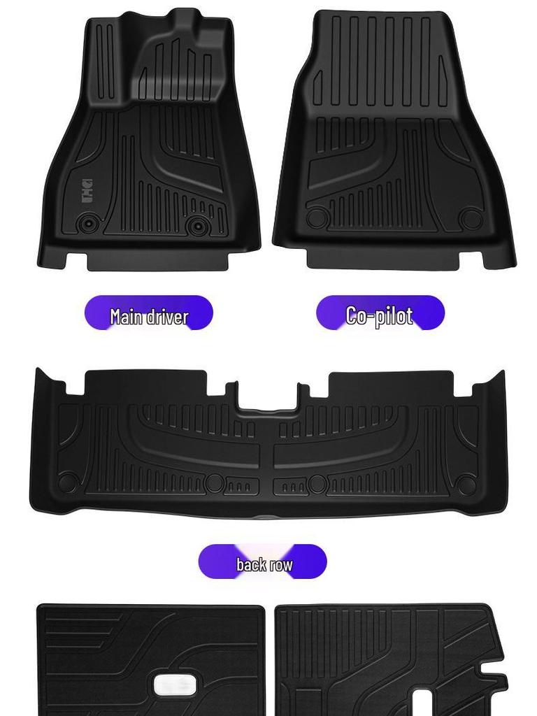 Xiaopeng M03 TPE Floor Mats: Eco-friendly, Waterproof, Wear-resistant Mats In Original Car Color, Compatible with 24-25 Models for Full Car Coverage.