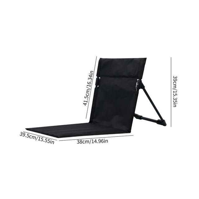 Portable Folding Camping Chair Stadium Seats Comfortable Backrest Cushion Outdoor Moon Chair For Hiking Picnic Fishing Chairs