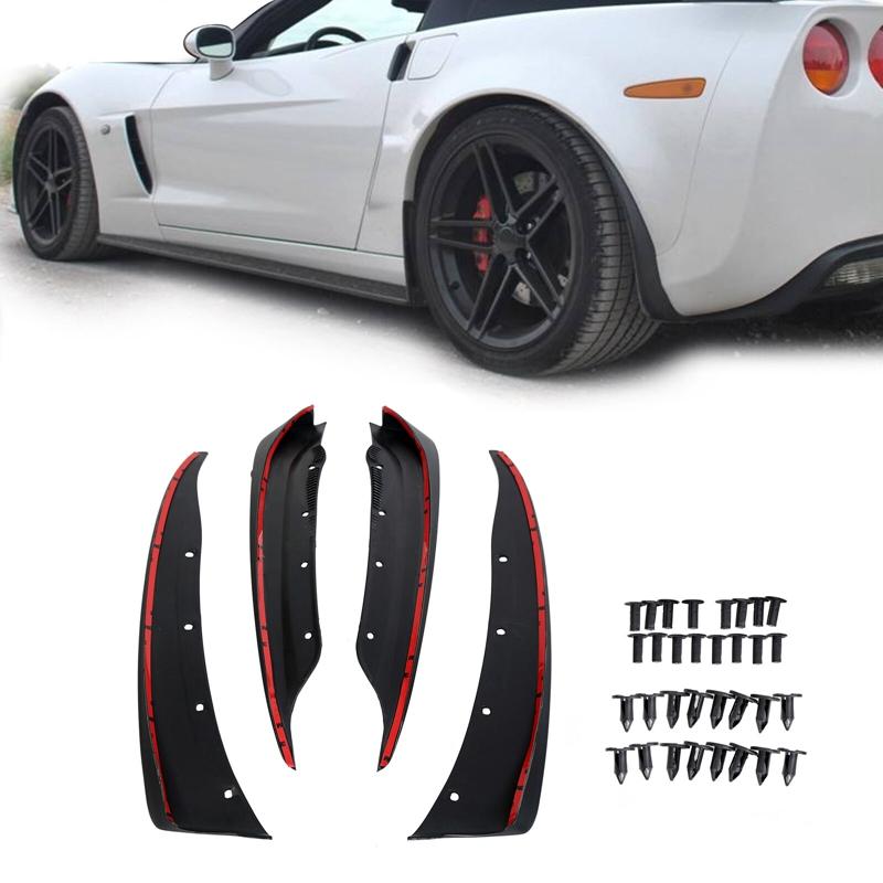Car Front Rear Mud Flaps Splash Guards for Chevrolet C6 Corvette 05-13 Mudguard